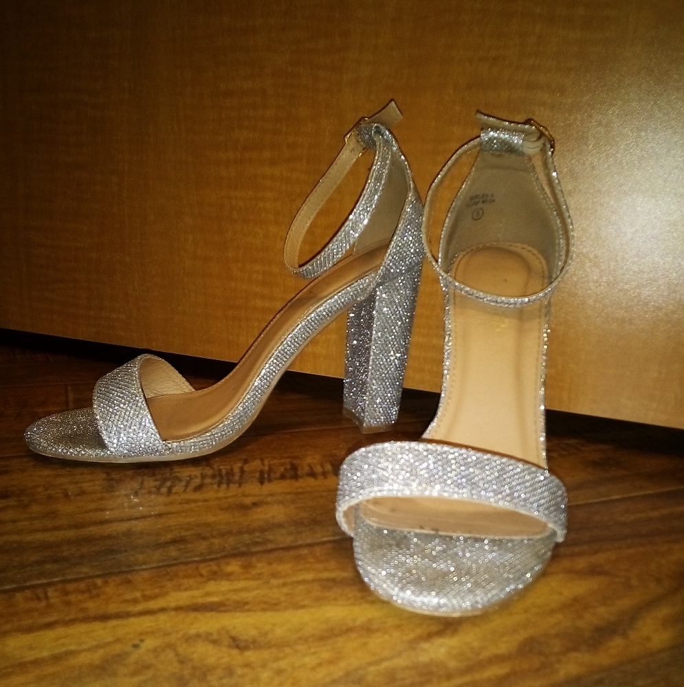 Prom Formal Glitter Shoes